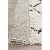 Network Rugs Monochrome Buchra Fringed Rug