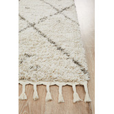 Network Rugs Natural Tan &amp; Brown Samira Fringed Rug