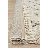 Network Rugs Natural Tan &amp; Brown Samira Fringed Rug
