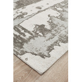 Network Rugs Silver &amp; Beige Matisse Jacquard Cotton Rug