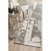 Network Rugs Silver &amp; Beige Matisse Jacquard Cotton Rug