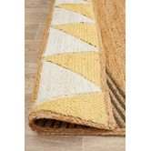 Network Rugs Yellow Calla Flat Weave Jute Rug