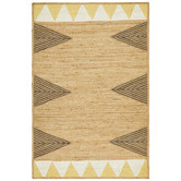 Network Rugs Yellow Calla Flat Weave Jute Rug