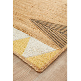 Network Rugs Yellow Calla Flat Weave Jute Rug