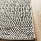 Network Rugs Charcoal Grey Diamond Flat-Woven Indoor/Outdoor Rug
