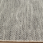 Network Rugs Charcoal Grey Diamond Flat-Woven Indoor/Outdoor Rug