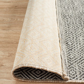 Network Rugs Charcoal Grey Diamond Flat-Woven Indoor/Outdoor Rug