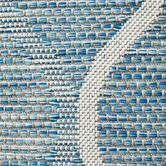 Network Rugs Blue &amp; Natural Trellis Flat-Woven Indoor/Outdoor Rug