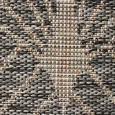 Network Rugs Black &amp; Natural Art Deco Flat Woven Indoor/Outdoor Rug