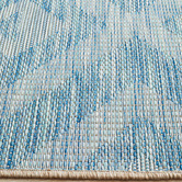 Network Rugs Blue &amp; Natural Diamonds Flat-Woven Indoor/Outdoor Rug
