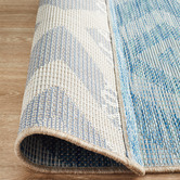 Network Rugs Blue &amp; Natural Diamonds Flat-Woven Indoor/Outdoor Rug