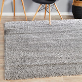 Network Rugs Silver Ultra Plush Modern Shag Rug