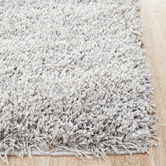 Network Rugs Silver Ultra Plush Modern Shag Rug