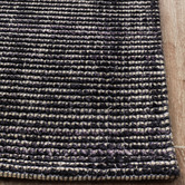 Network Rugs Black Hand Loomed Rayon &amp; Cotton Modern Rug