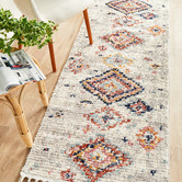 Network Rugs Silver Plush Moroccan-Style Runner