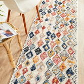 Network Rugs Multi-Coloured Plush Moroccan-Style Runner