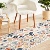 Network Rugs Multi-Coloured Plush Moroccan-Style Runner