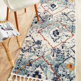 Network Rugs Blue Plush Moroccan-Style Runner