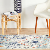 Network Rugs Blue Plush Moroccan-Style Runner