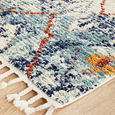 Network Rugs Blue Plush Moroccan-Style Runner