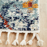 Network Rugs Blue Plush Moroccan-Style Runner