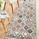Network Rugs Grey Plush Moroccan-Style Runner