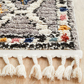Network Rugs Grey Plush Moroccan-Style Runner