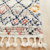 Network Rugs White Diamond Plush Moroccan-Style Runner