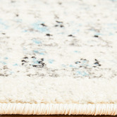 Network Rugs White &amp; Blue Transitional Distressed Rug