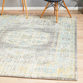 Network Rugs Grey Transitional Distressed Rug