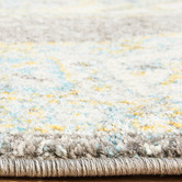 Network Rugs Grey Transitional Distressed Round Rug