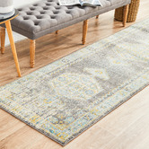 Network Rugs Grey Transitional Distressed Runner