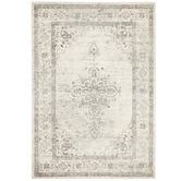Network Rugs Silver &amp; Grey Vintage-Style Transitional Distressed Rug