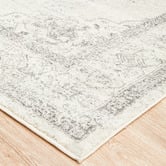 Network Rugs Silver &amp; Grey Vintage-Style Transitional Distressed Rug
