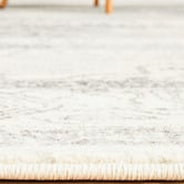 Network Rugs Silver &amp; Grey Vintage-Style Transitional Distressed Rug