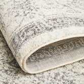 Network Rugs Silver &amp; Grey Vintage-Style Transitional Distressed Rug