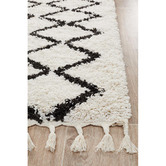Network Rugs Monochrome Buchra Fringed Rug