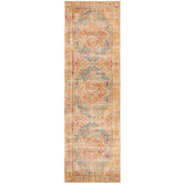 Network Rugs Rust Traditional Power Loomed Runner