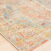 Network Rugs Rust Traditional Power Loomed Runner