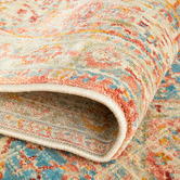 Network Rugs Rust Traditional Power Loomed Runner