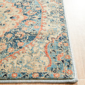 Network Rugs Navy &amp; Cream Traditional Power Loomed Runner