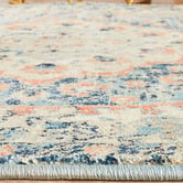 Network Rugs Navy &amp; Cream Traditional Power Loomed Runner
