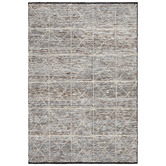 Network Rugs Hines Blue &amp; Natural Hand Loomed Polyester Rug