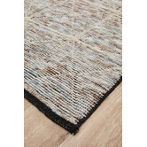 Network Rugs Hines Blue &amp; Natural Hand Loomed Polyester Rug