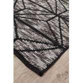 Network Rugs Hoffman Charcoal &amp; Grey Hand Loomed Polyester Rug