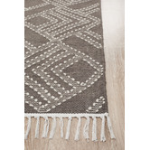 Network Rugs Thomas Grey &amp; Natural White Hand Loomed Pure Wool Rug