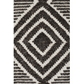 Network Rugs Rhonda Charcoal &amp; White Hand Loomed Reversible Rug