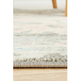 Network Rugs Grey &amp; Dusty Pink Bohemian Round Rug