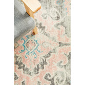 Network Rugs Grey &amp; Dusty Pink Bohemian Round Rug