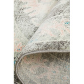 Network Rugs Grey &amp; Dusty Pink Bohemian Round Rug